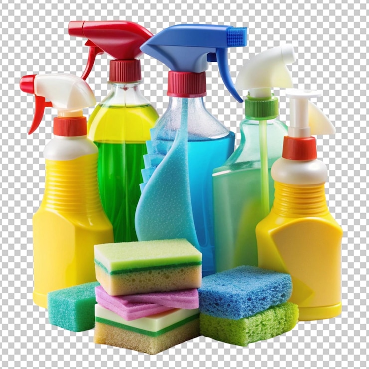 PSD paquete de productos de limpieza de superficies