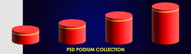 Paquete de renderizado 3d del podio Podium Collection