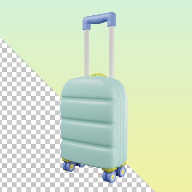 PAQUETE DE VACACIONES DE VIAJE CON ICONOS DE MALETA 3D