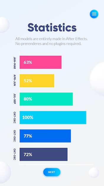 PSD paquete de vectores gratis de cuatro opciones coloridas para infografías