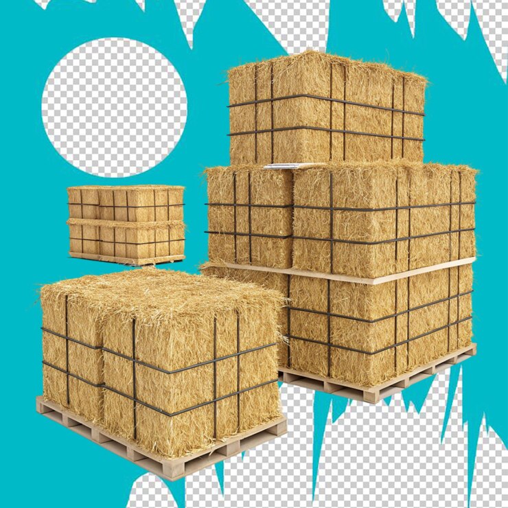 PSD paquetes de cubos de paja