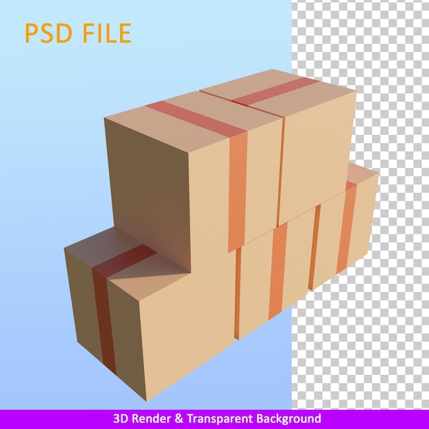 PSD paquetes de ilustración de procesamiento 3d