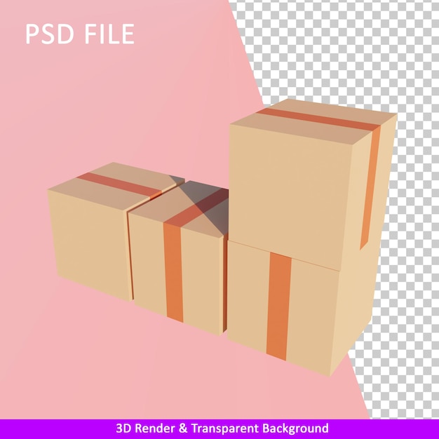 PSD paquetes de ilustraciones de renderizado 3d