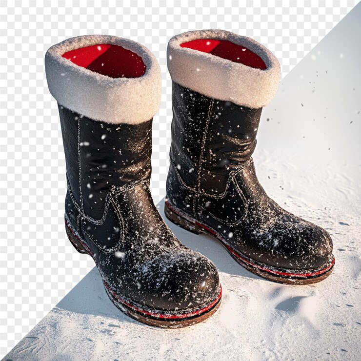 PSD un par de botas con un logotipo de nike en ellas