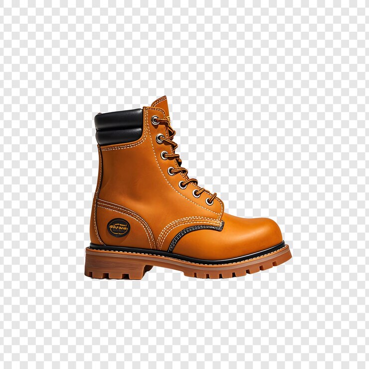 PSD un par de botas con la palabra "botas" en la parte inferior