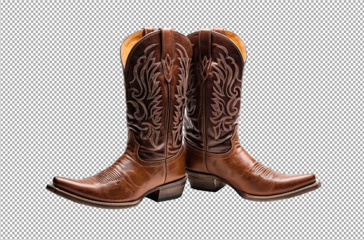 PSD un par de botas de vaquero para un estilo robusto