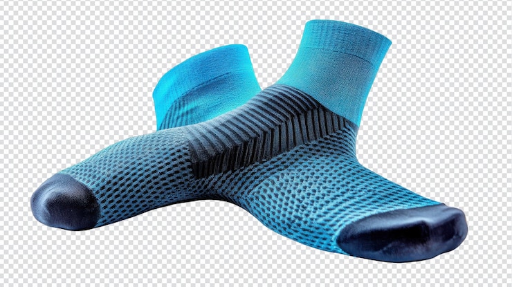 PSD un par de calcetines de compresión diseñados para la recuperación, perfectos para atletas e individuos que buscan comodidad y apoyo durante las rutinas posteriores al ejercicio o períodos prolongados de sentado.