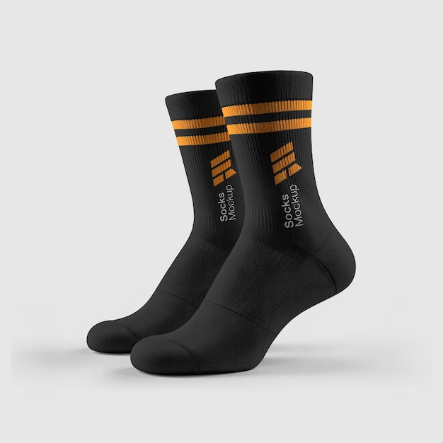 Un par de calcetines deportivos con color editable