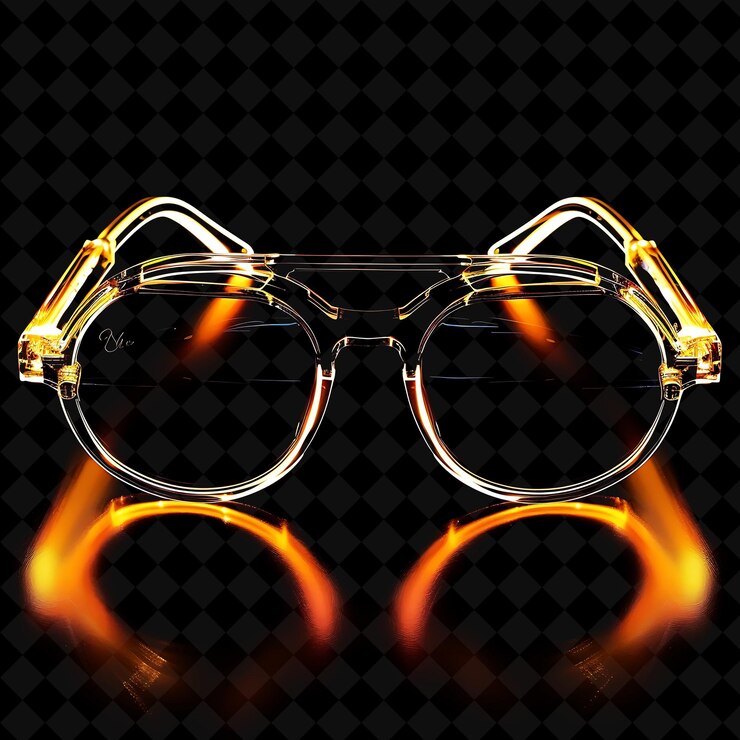 PSD un par de gafas con una lente que dice gafas en él