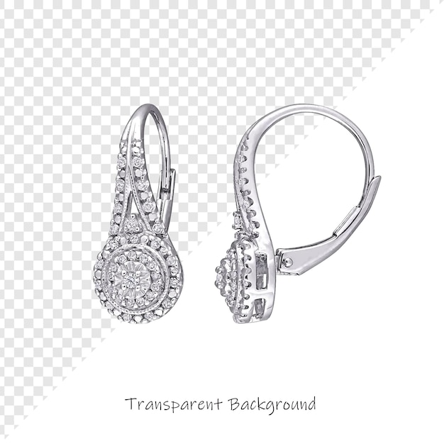 un par de pendientes con diamantes y un anillo de diamantes