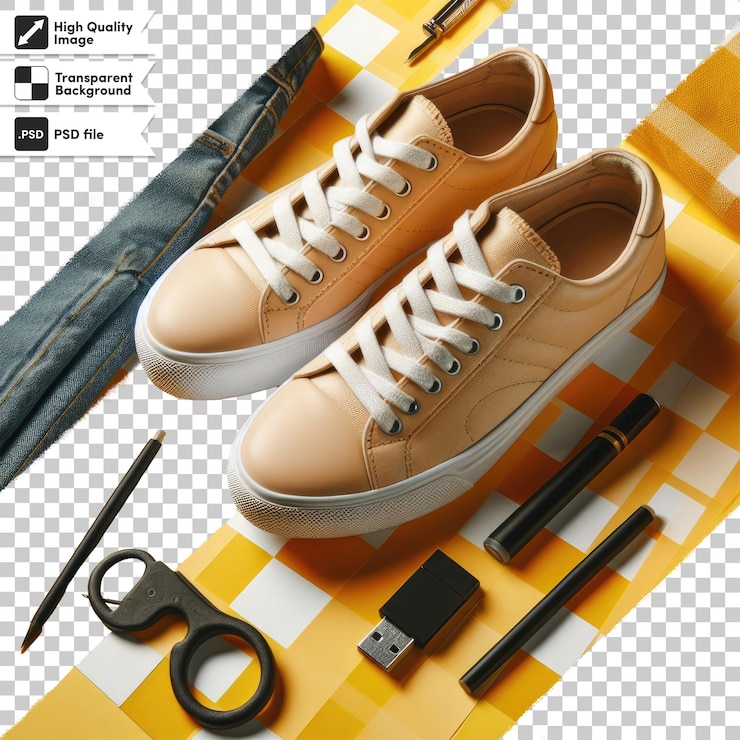 PSD un par de zapatillas psd en un fondo transparente
