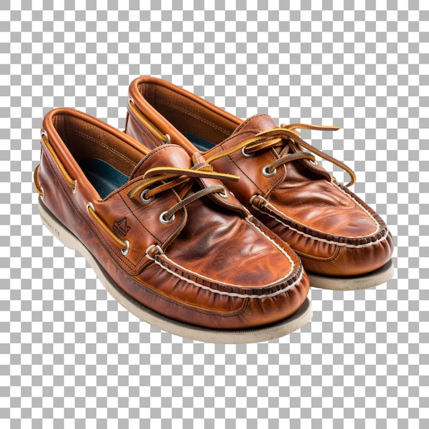 PSD un par de zapatos marrones con una suela marrón y las suelas de las suelas