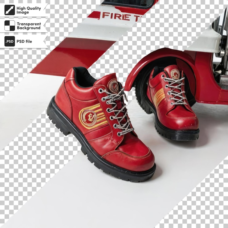 PSD par de zapatos masculinos psd en fondo transparente con capa de máscara editable