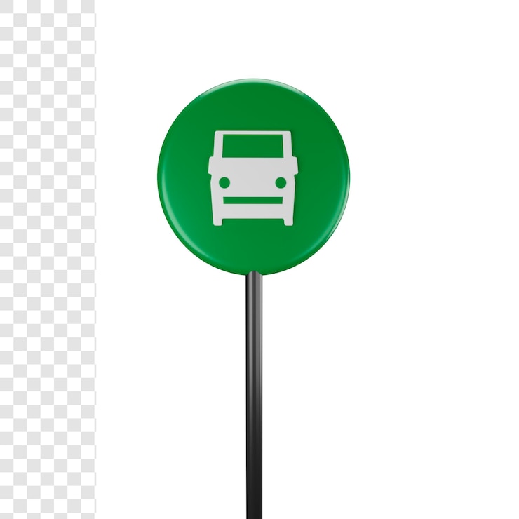PSD parada de autobús 3d