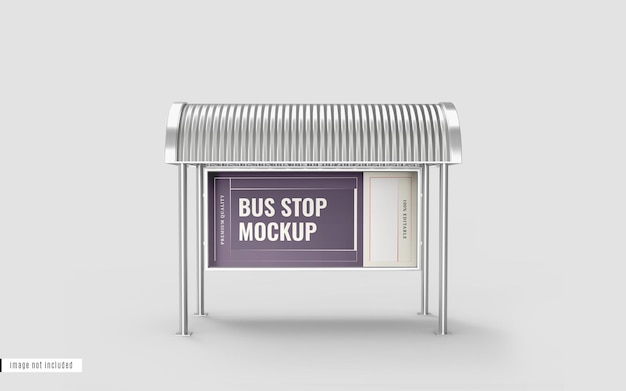 Paragem de autocarro mockup billboard