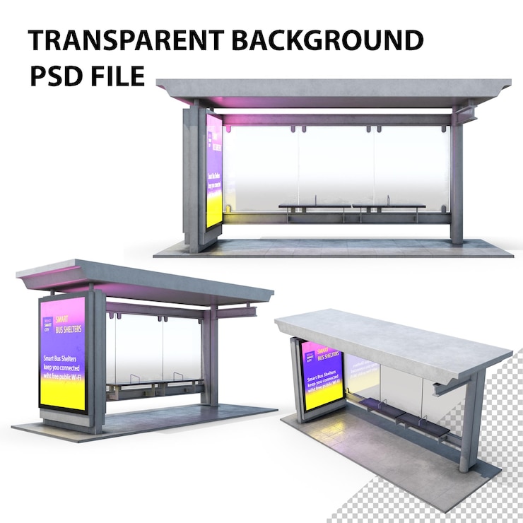 PSD paragem de autocarro png