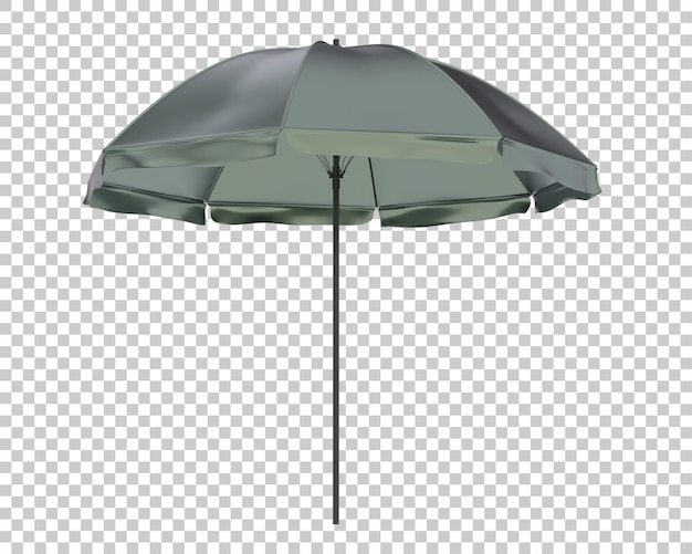 Paraguas en la ilustración de renderizado 3d de fondo transparente