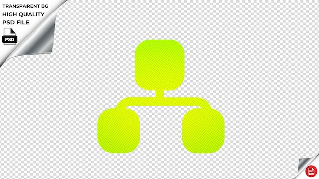 PSD parámetro de la api de la plataforma ícono vectorial psd verde fluorescente transparente