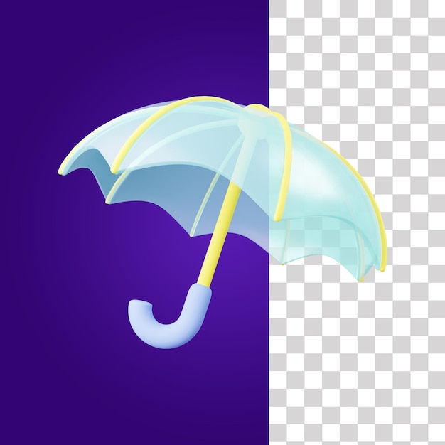 Parapluie, 3d, Icône