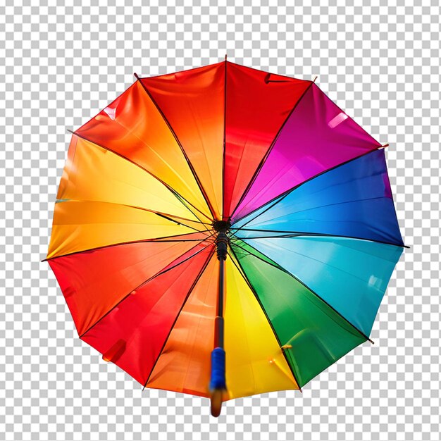 PSD parapluie arc-en-ciel en png