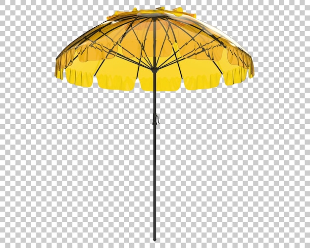 Parapluie sur fond transparent illustration de rendu 3d
