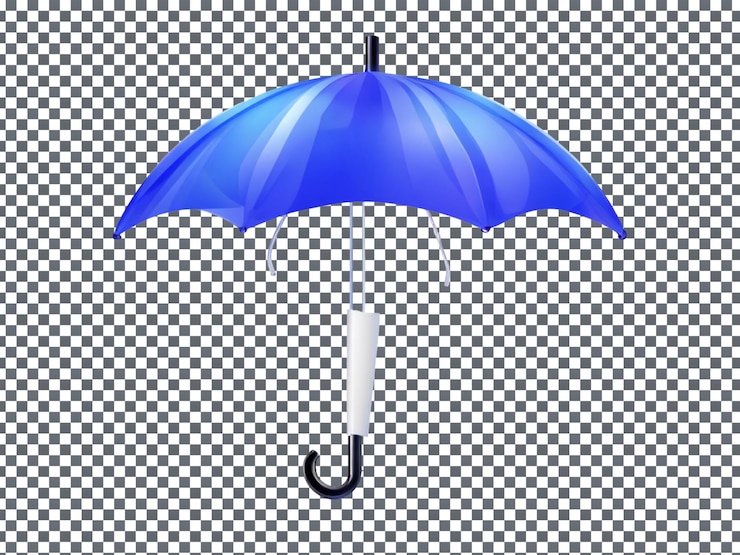 PSD parapluie isolé sur un fond transparent