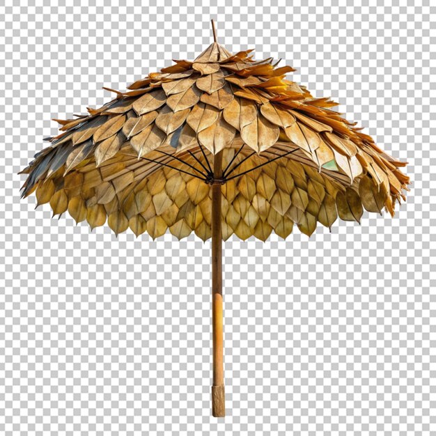 PSD parapluie de plage avec feuille