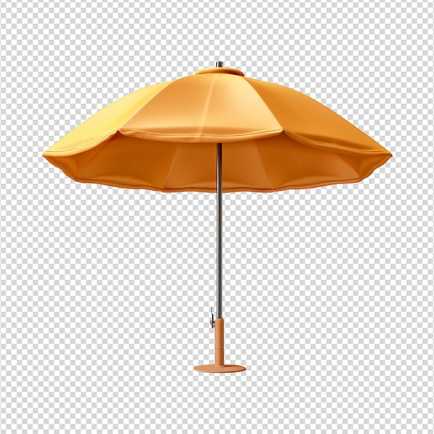 PSD parapluie de plage isolée sur un fond transparent png