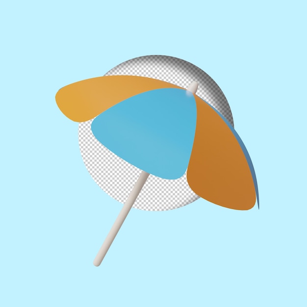 Parapluie rendu 3d