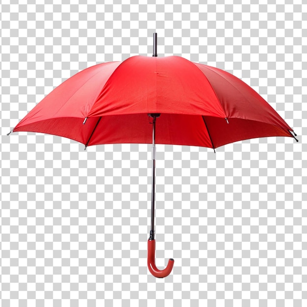 PSD parapluie rouge isolé sur un fond transparent