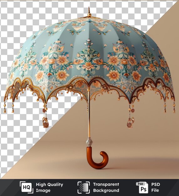 PSD parapluie à thème eid pour le ramadan et l'eid al-fitr