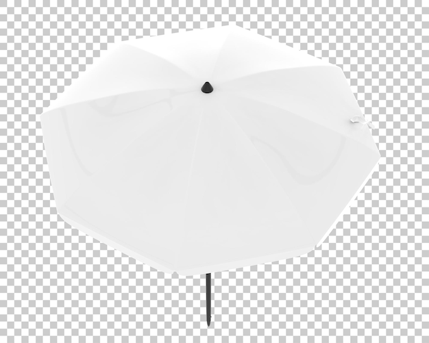 Parasol De Plage Sur Fond Transparent Illustration De Rendu 3d