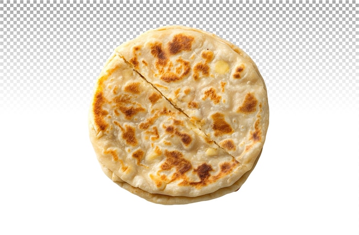 PSD un paratha de patatas rellenas de la india