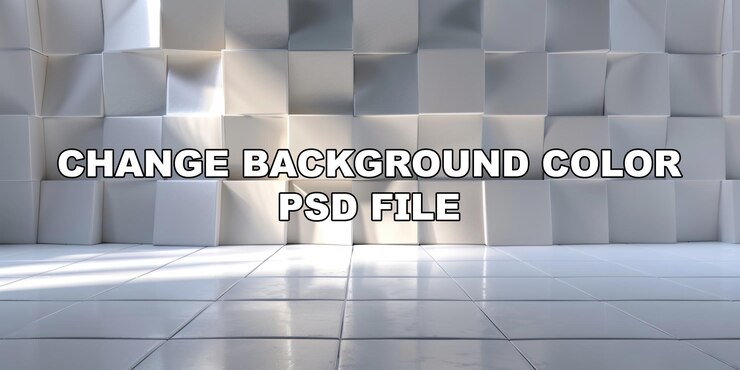 PSD una pared blanca con bloques blancos en el fondo de las acciones