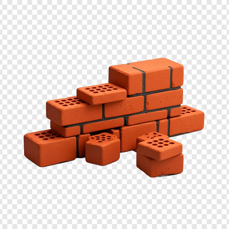 PSD una pared de ladrillo hecha de ladrillos