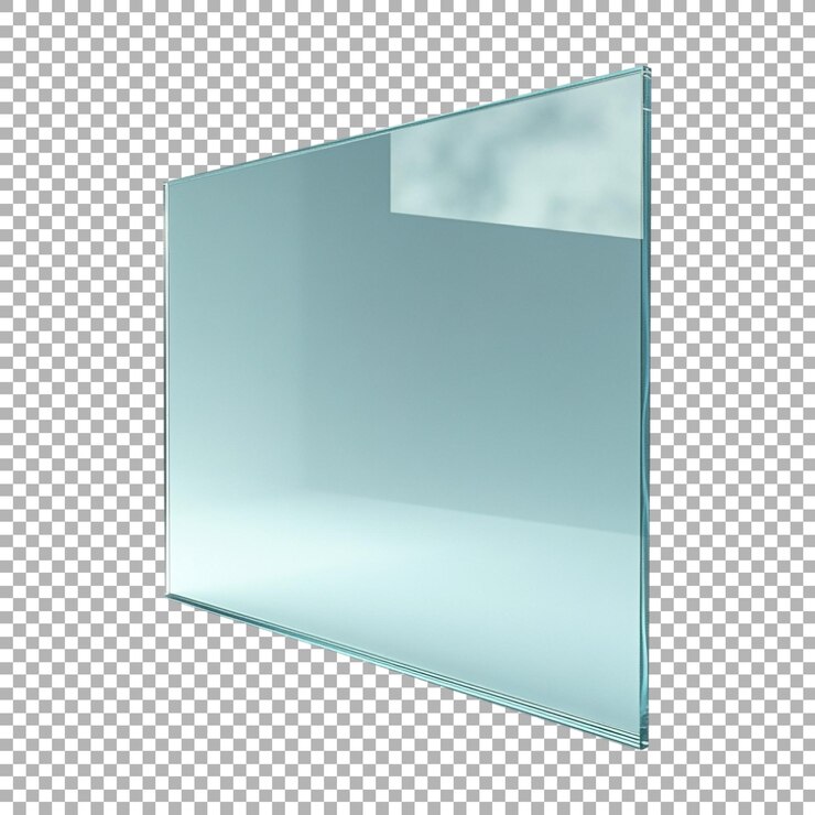 PSD parede de vidro transparente em fundo transparente ai gerado