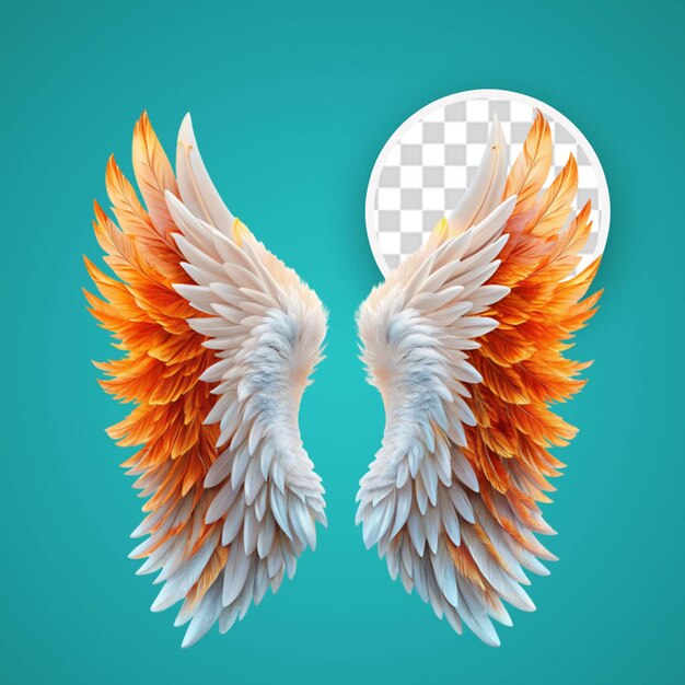 PSD una pareja de ángeles con alas resplandecientes