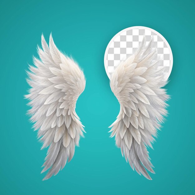 Una pareja de ángeles con alas resplandecientes