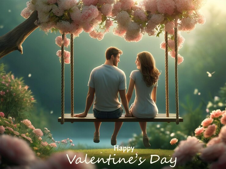PSD una pareja está celebrando el día de san valentín amor romance