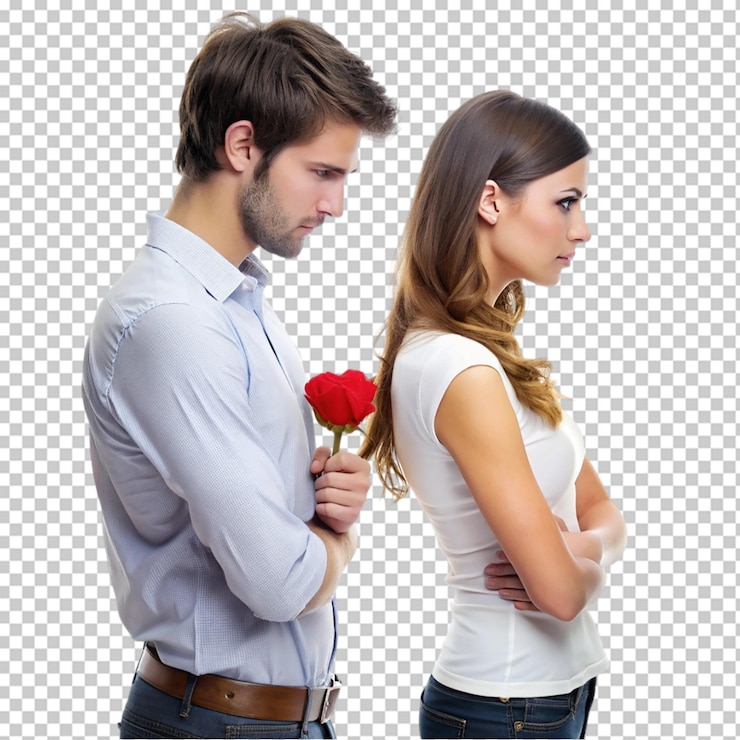 PSD una pareja está molesta después de la ruptura