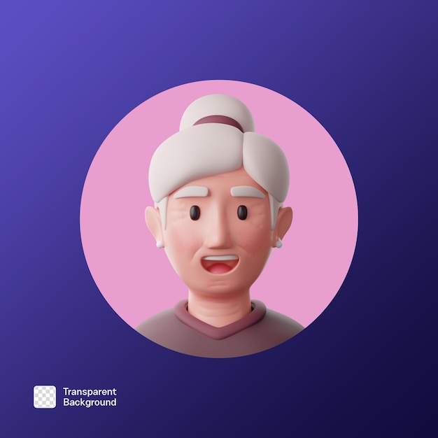 Parent 3D Avatar Icon PNG Template