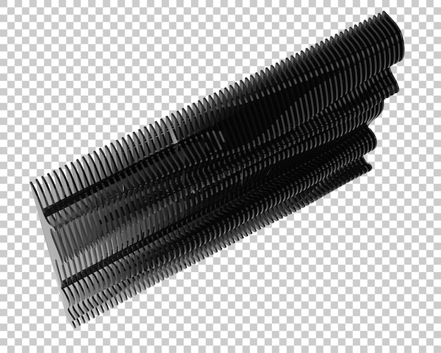 Parete di design isolata su sfondo trasparente illustrazione rendering 3d