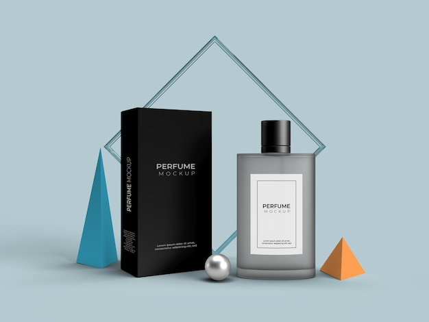 Parfümflasche mit dem Kartonverpackungsmodell