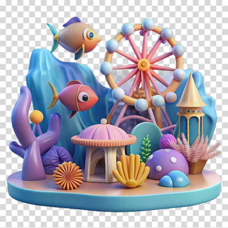 PSD parque de diversões submarino