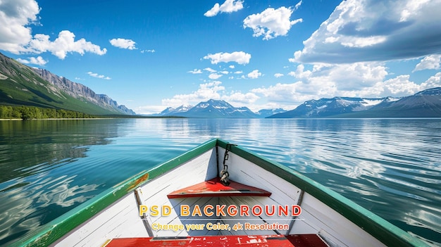 PSD parque nacional del lago jasper de las montañas rocosas canadienses