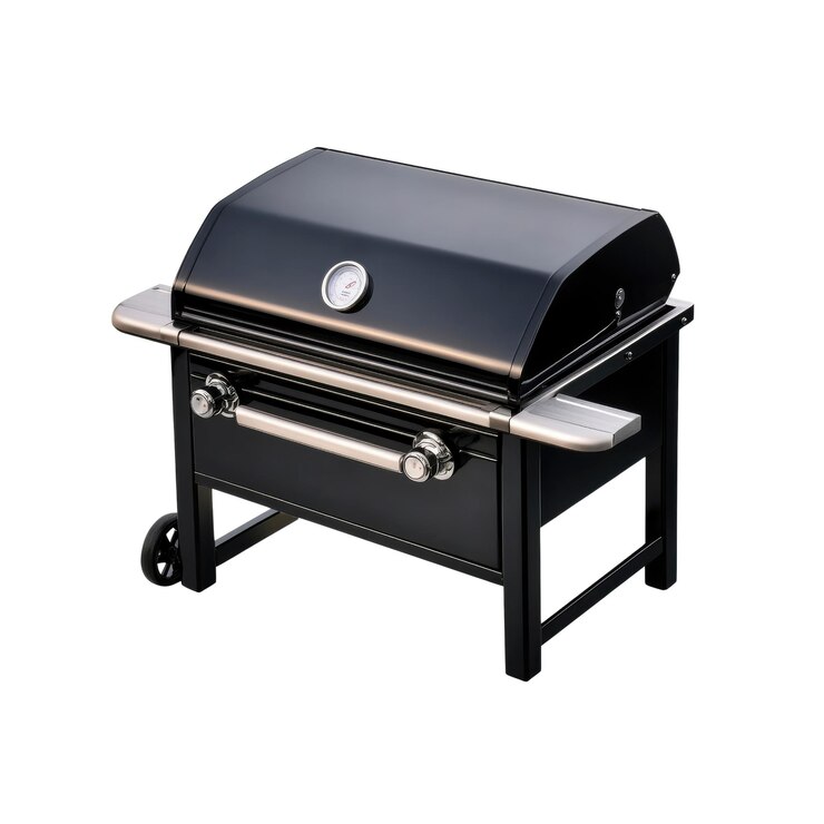 PSD parrilla de gas negra con tapa