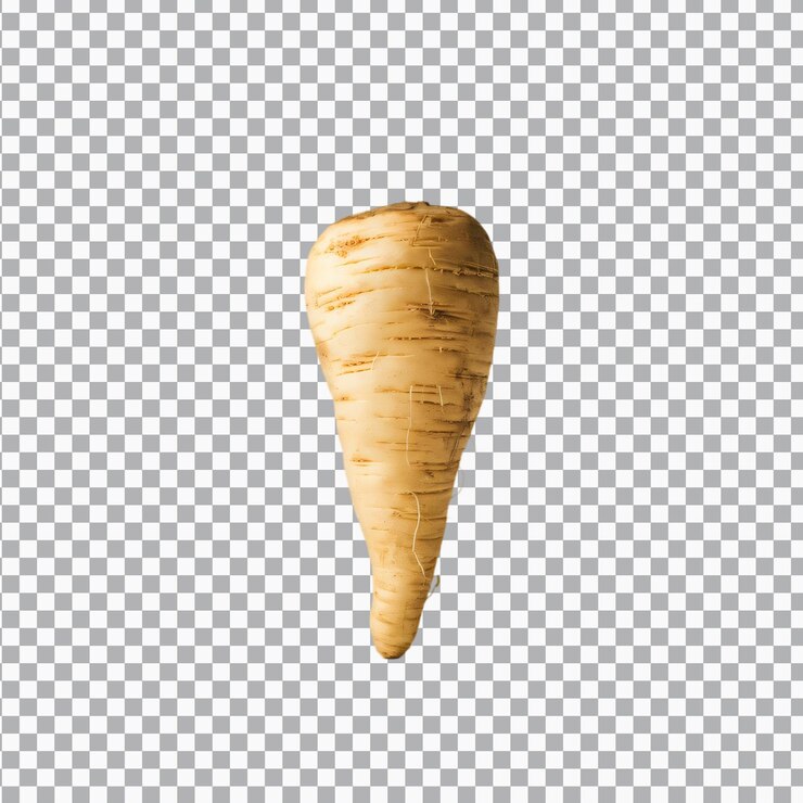 PSD un parsnip isolé sur un fond transparent