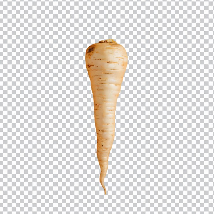 PSD parsnip isolé sur un fond transparent