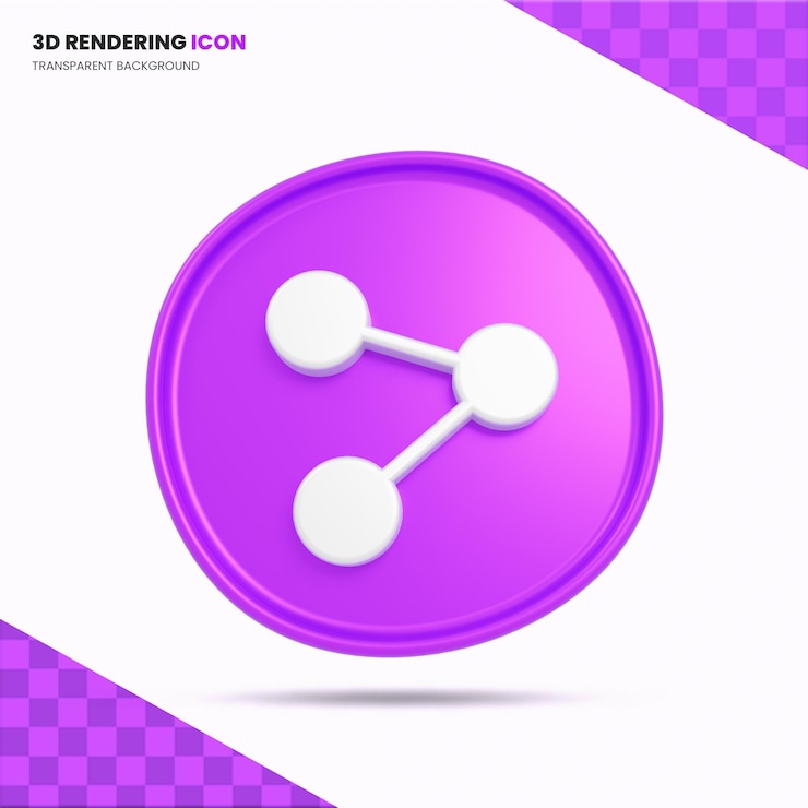 PSD partager l'icône de rendu 3d