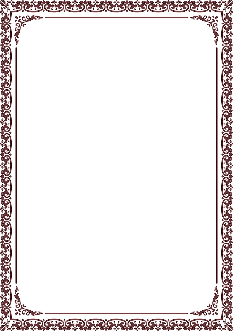 PSD parte 1 modello di confine di pagina da 1 a 10